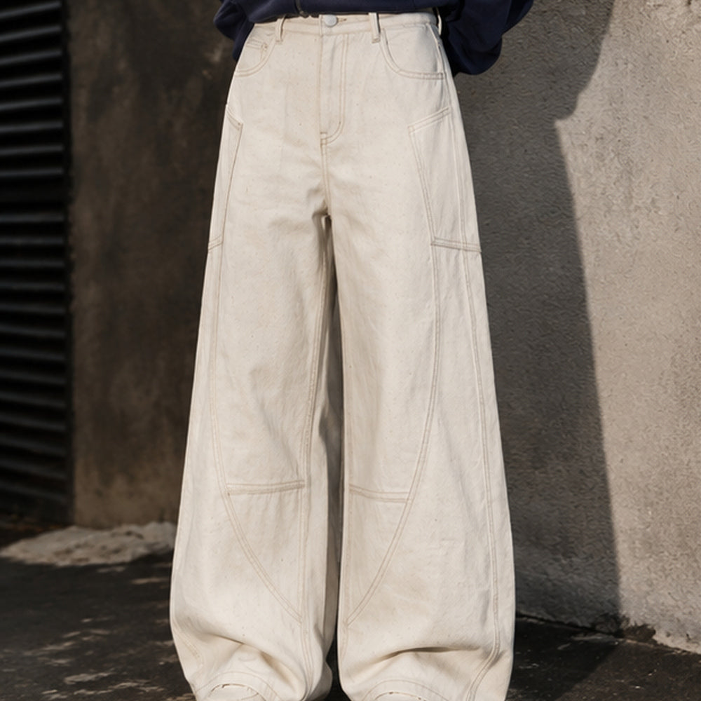 Off-White Paneled Baggy Denim Jeans