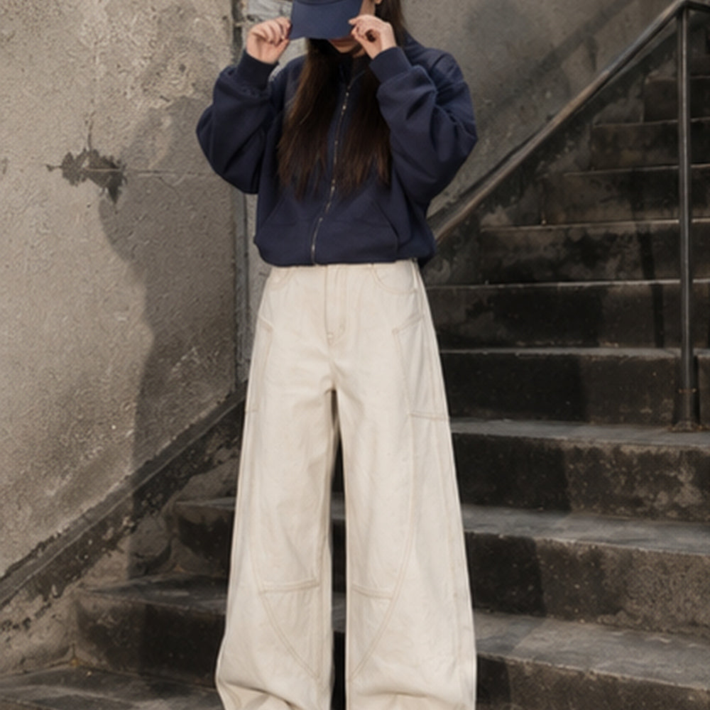 Off-White Paneled Baggy Denim Jeans